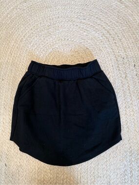wild fable Black Elastic-Waist Mini Skirt